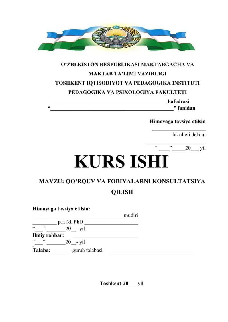 QO’RQUV VA FOBIYALARNI KONSULTATSIYA QILISH 1