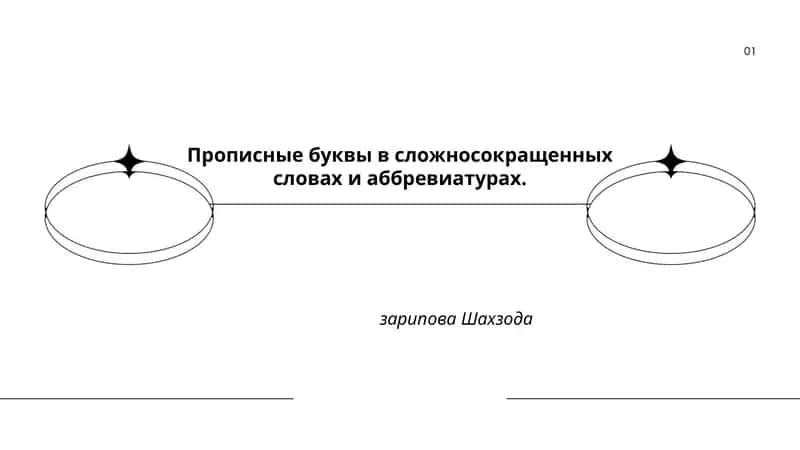Прописные буквы в сложносокращенных словах и аббревиатурах 1