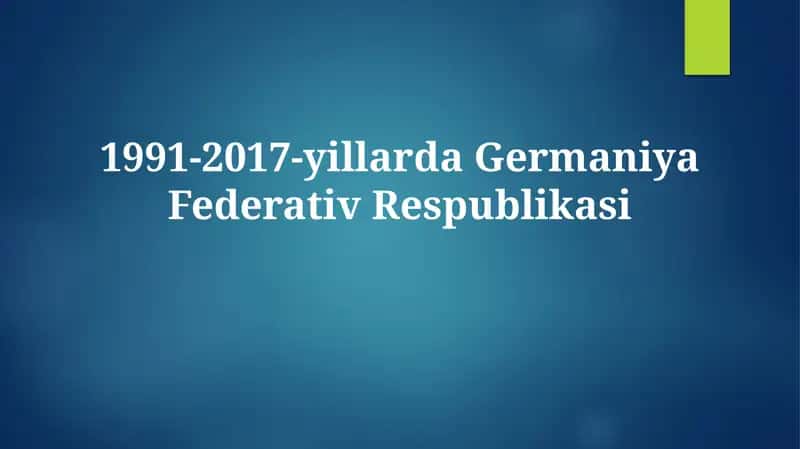 Siyosiy va Ijtimoiy O'zgarishlar 1