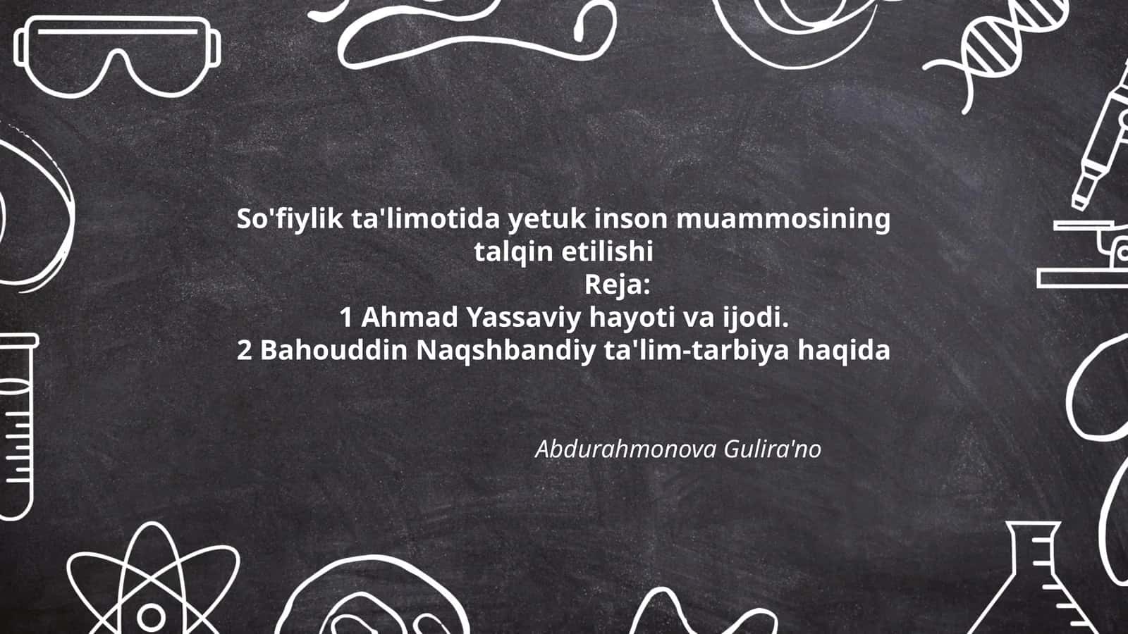 So'fiylik ta'limotida yetuk inson muammosining talqin etilishi 1