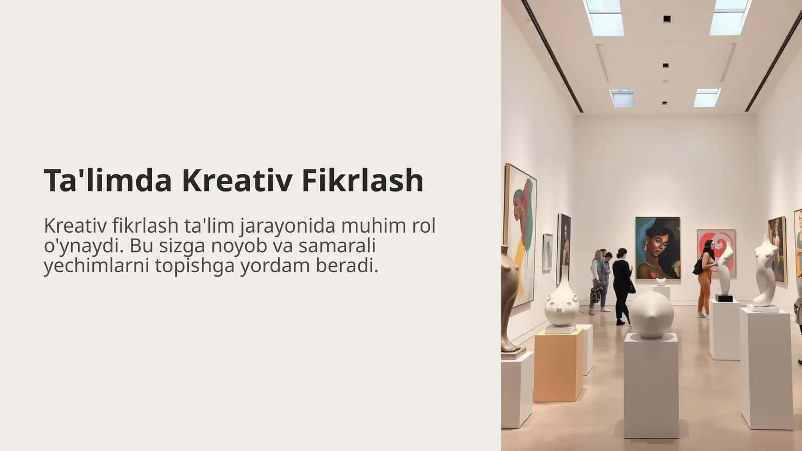 Ta'limda Kreativ Fikrlash 1
