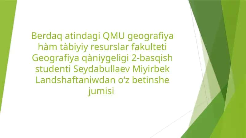 Landshaft qabıǵı 1
