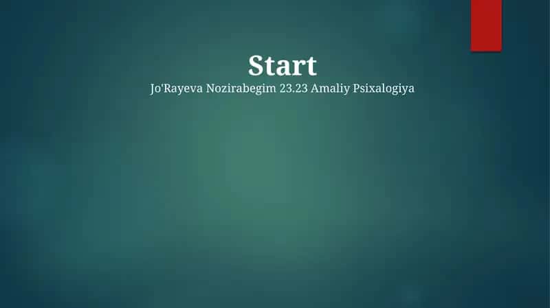 Start 1