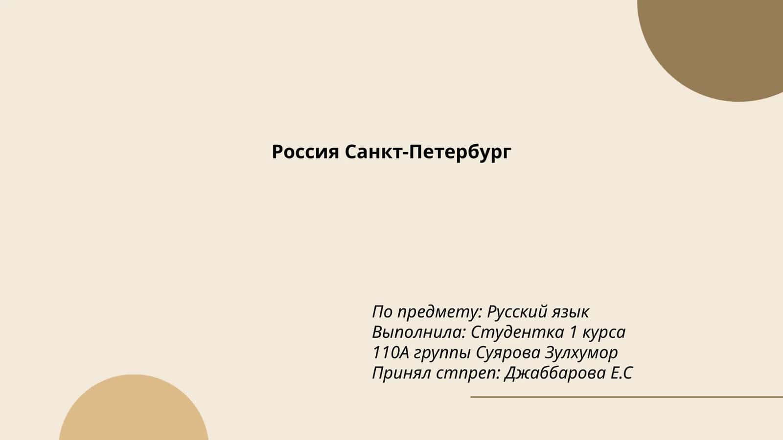 Россия Санкт-Петербург 1