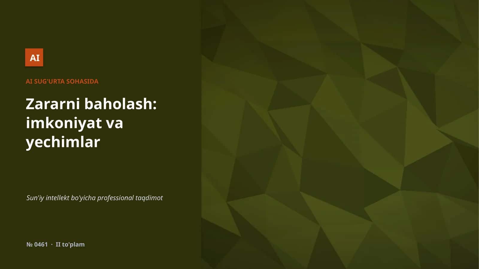 AI SUG'URTA SOHASIDA 1