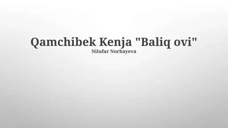 Baliq ovi 1
