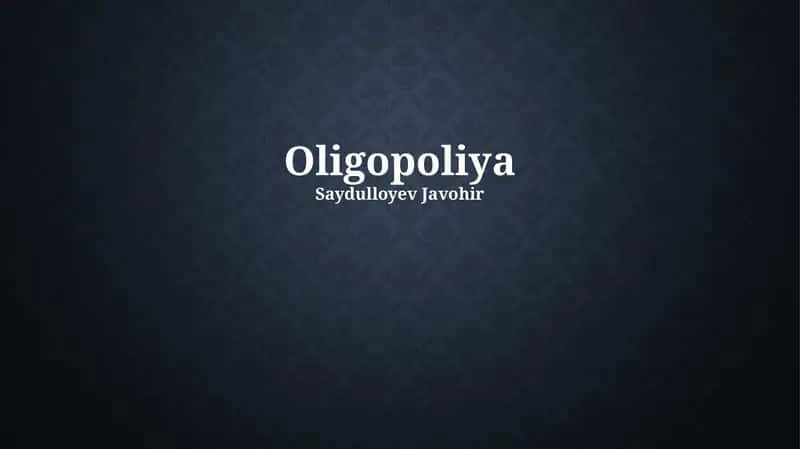 Oligopoliya 1