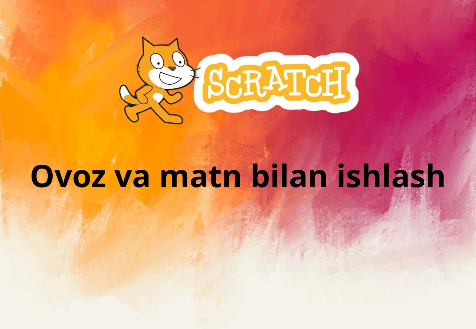 Scratch dasturiga asosiy ko'rsatmalar aks wait (so'raladigan va kutish) buyruqlari 1