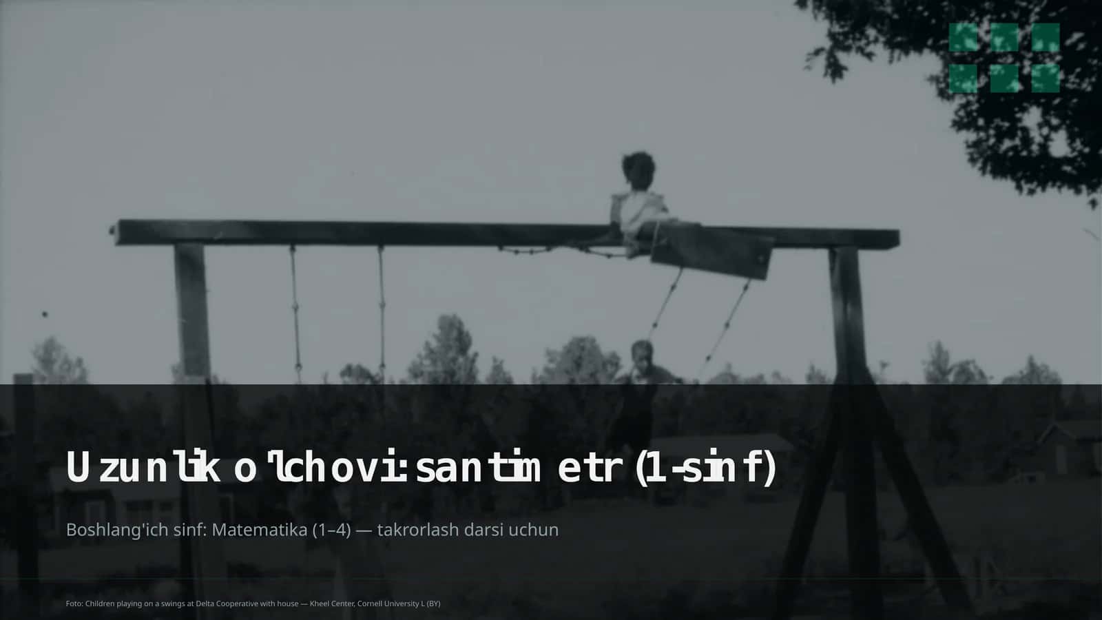 Uzunlik o'lchovi: santimetr (1-sinf) 1
