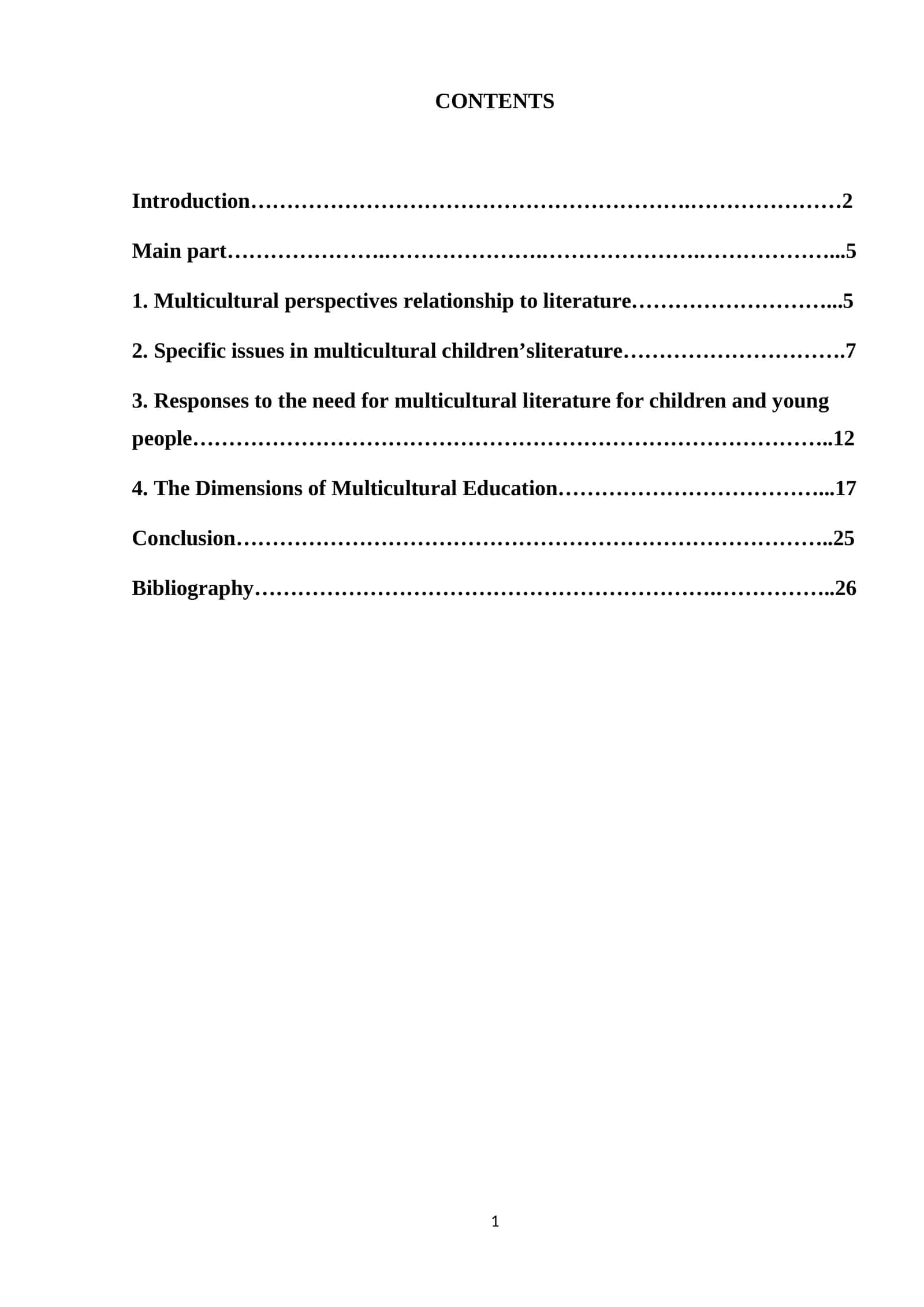 Multicultural Education 1