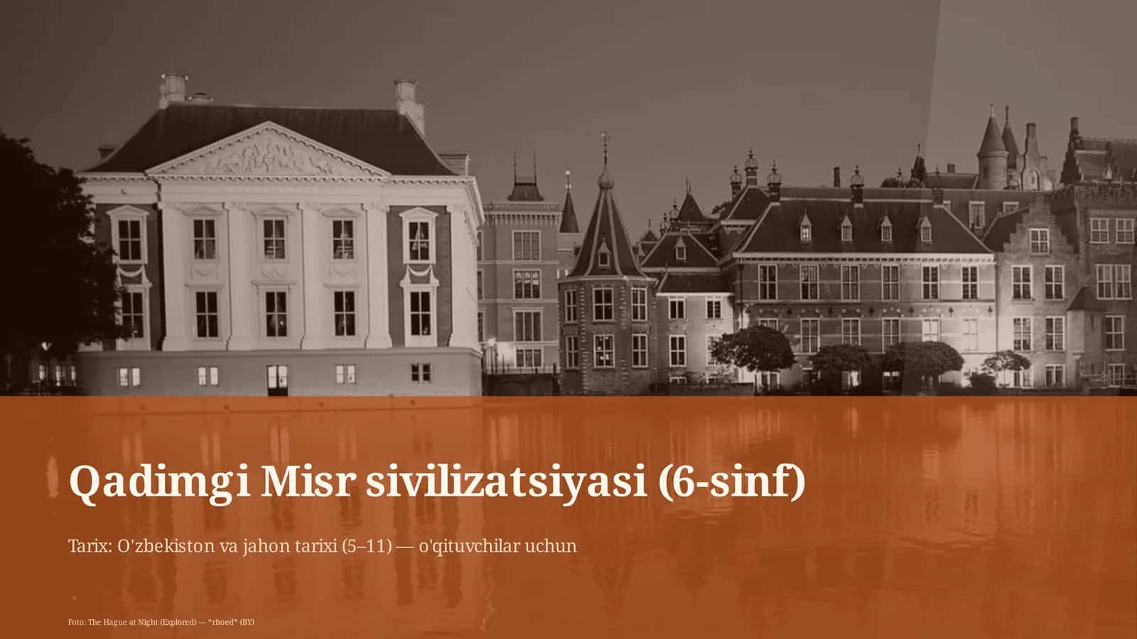 Qadimgi Misr sivilizatsiyasi (6-sinf) 1