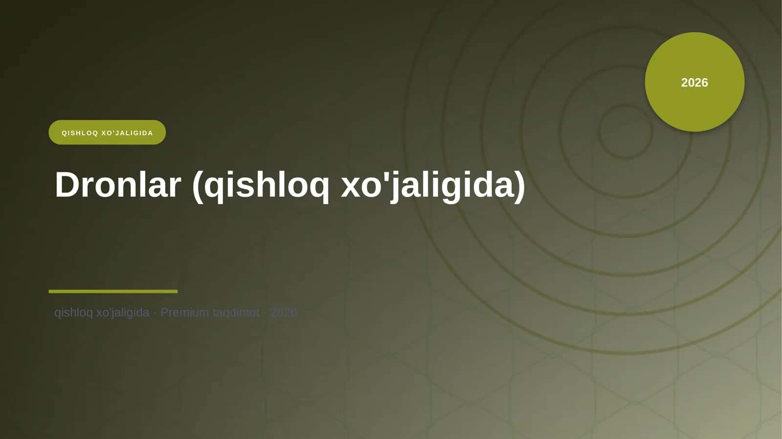 Dronlar (qishloq xo'jaligida) 1