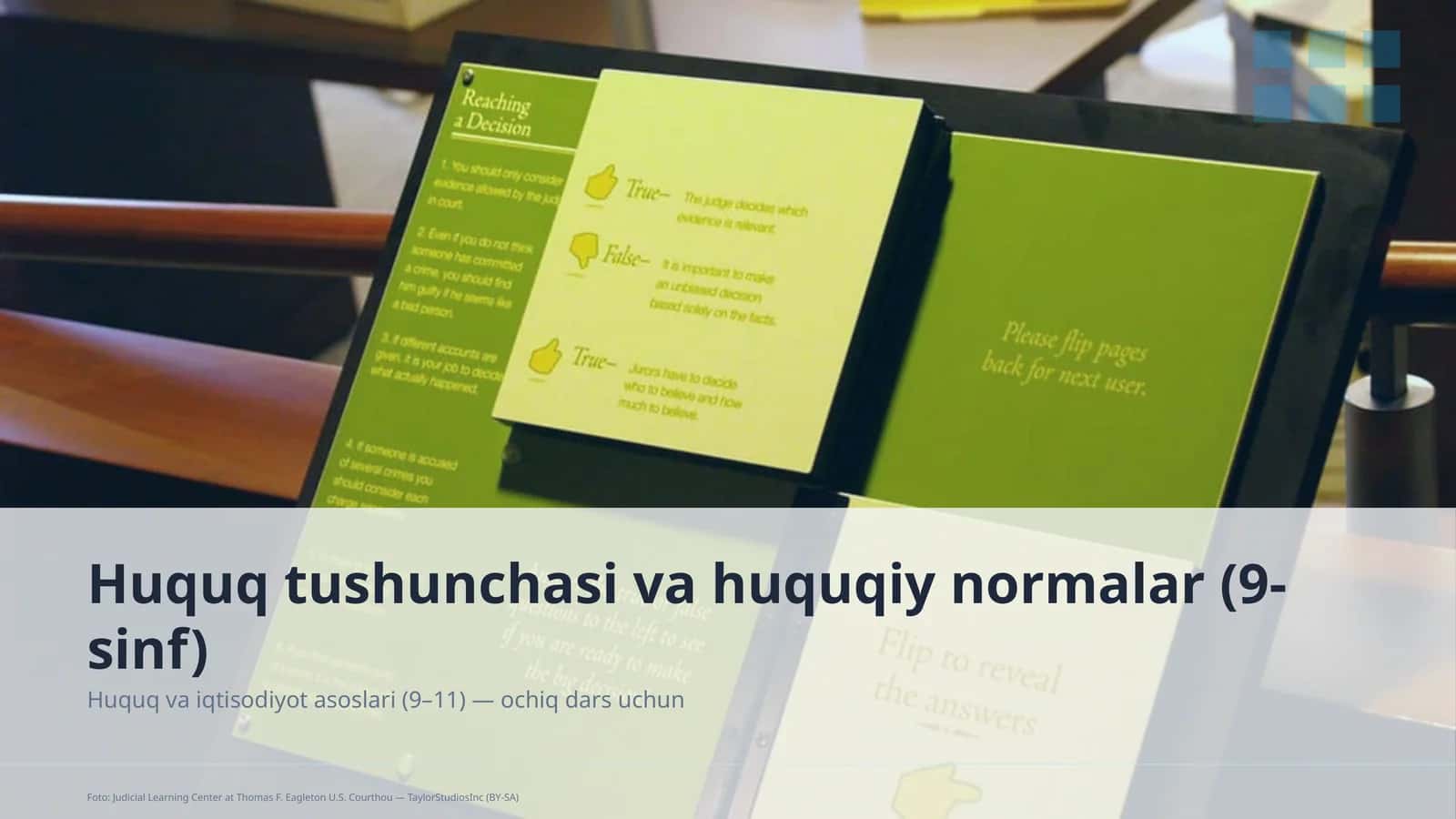 Huquq va iqtisodiyot asoslari (9–11) 1