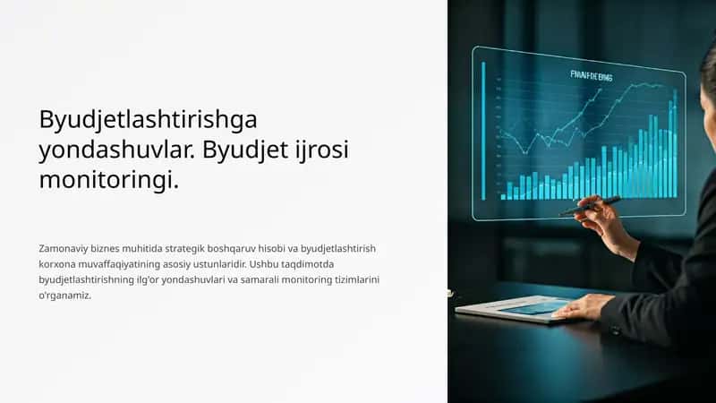 Byudjetlashtirishga yondashuvlar. Byudjet ijrosi monitoringi. 1