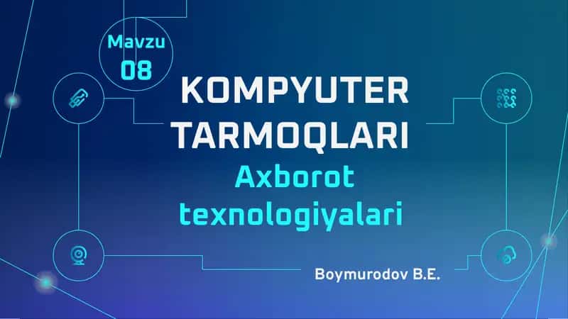 KOMPYUTER TARMOQLARI 1