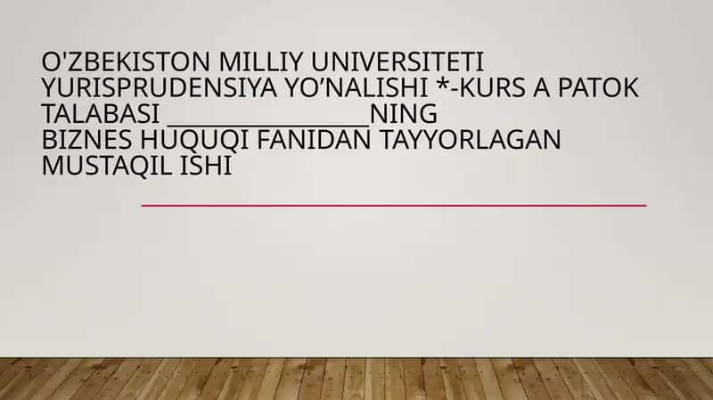 Dehqon xo‘jaligi hamda Fermer xoʻjaligining yerdan foydalanishi borasida o‘zaro o'xshash hamda farqli jihatlari 1