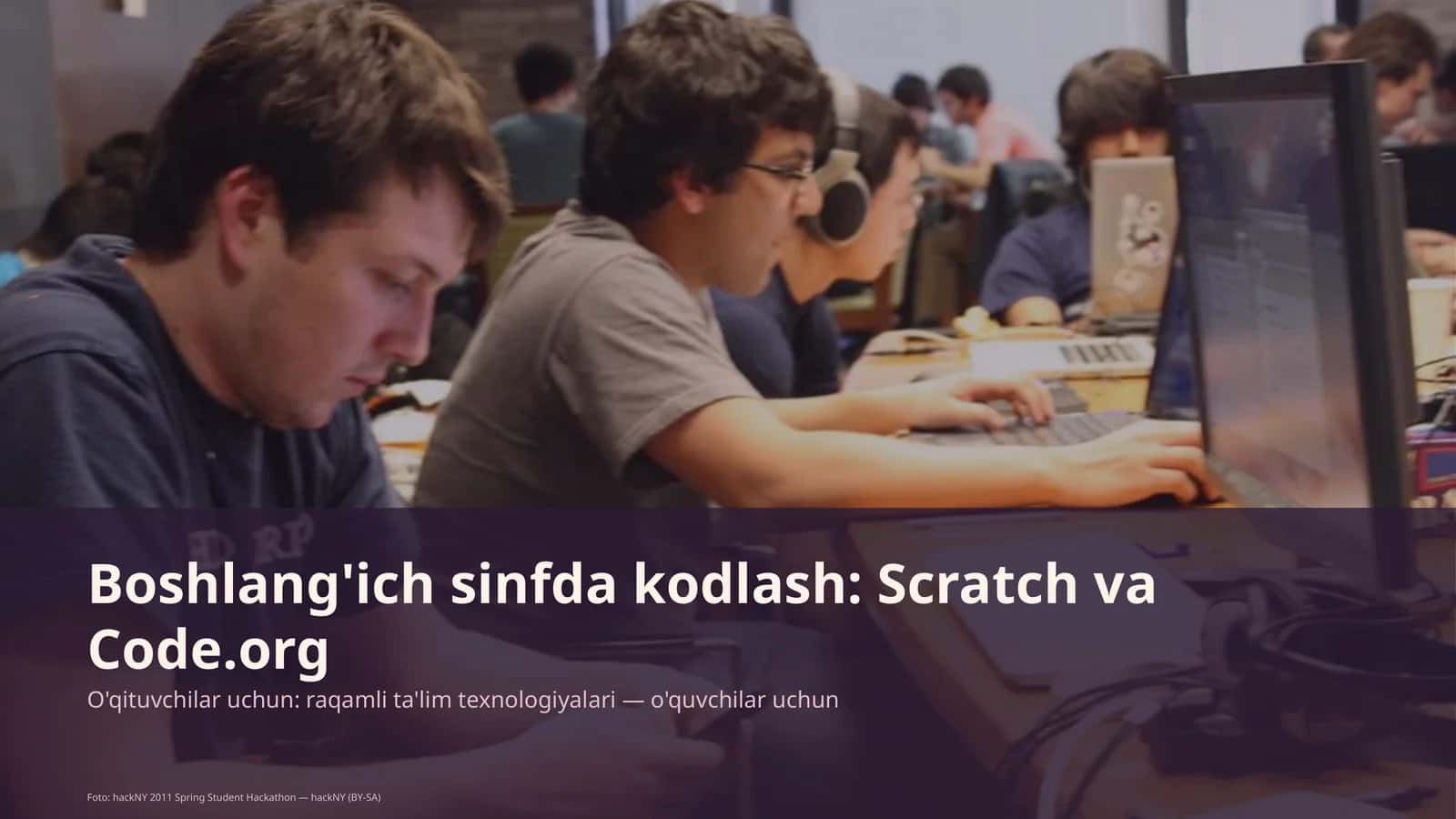 Boshlang'ich sinfda kodlash: Scratch va Code.org 1