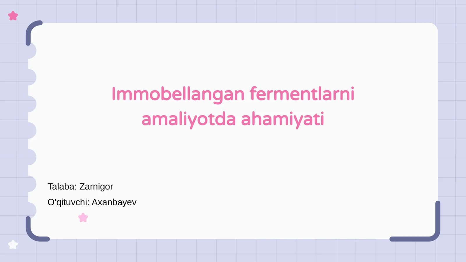 Immobellangan fermentlar 1