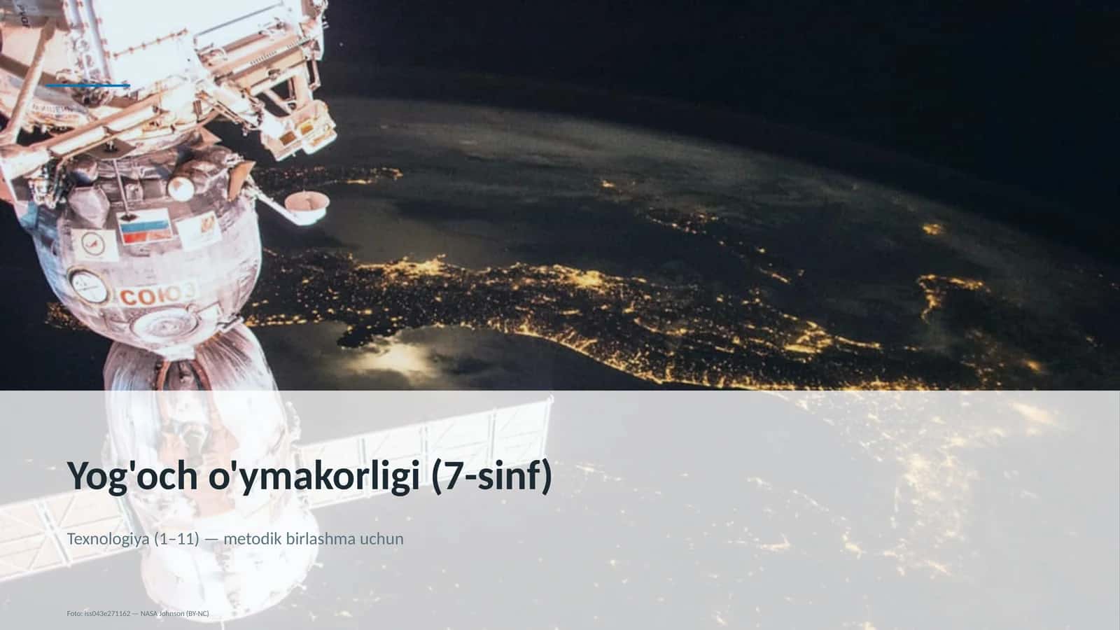 Yog'och o'ymakorligi (7-sinf) 1