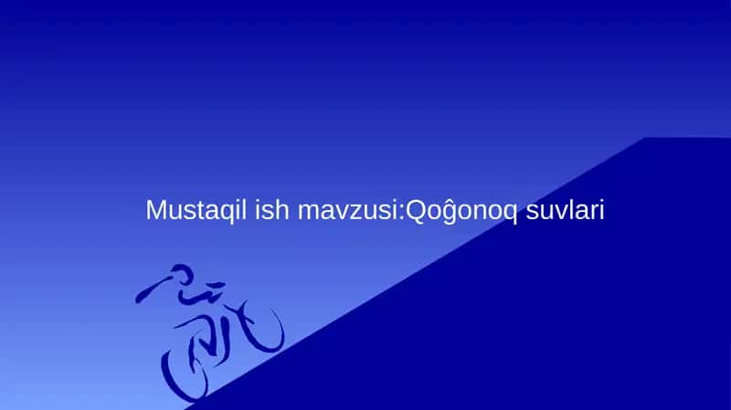 Qoĝonoq suvlari 1