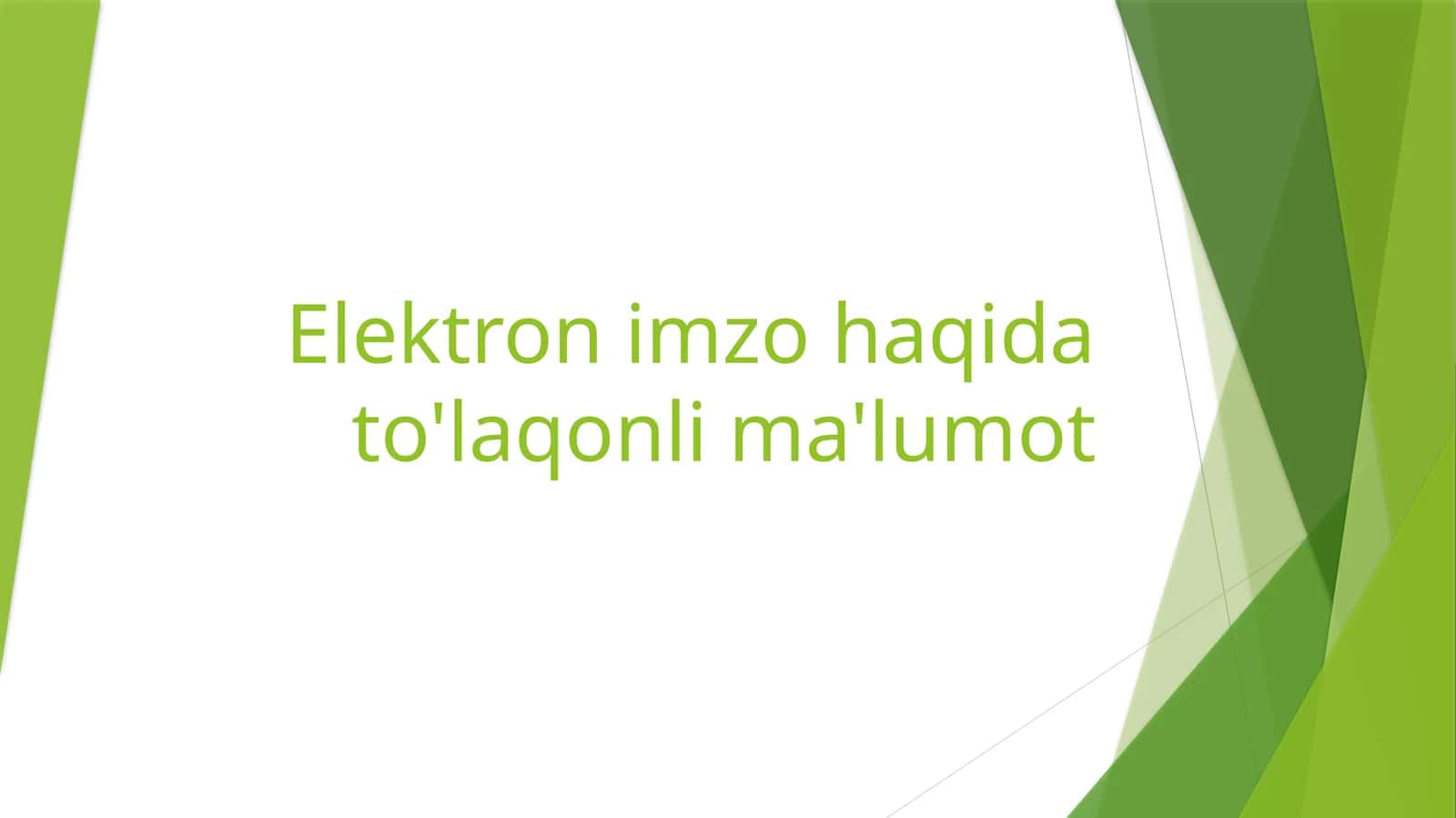 Elektron imzo haqida to'laqonli ma'lumot 1