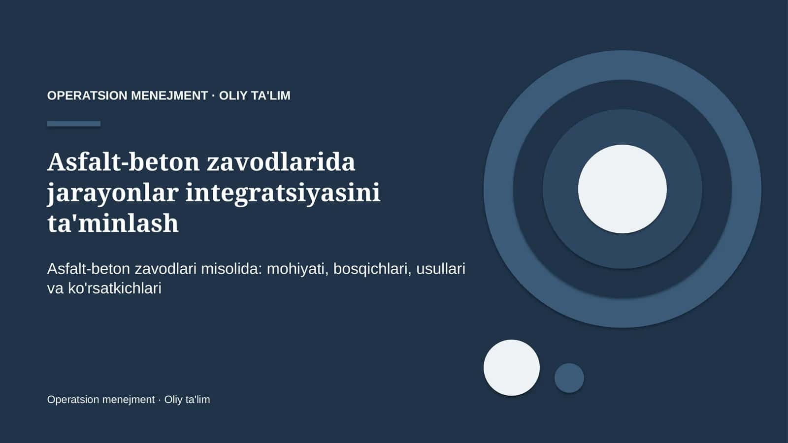asfalt beton zavodlarida jarayonlar integratsiyasini ta'minlash 7496 1