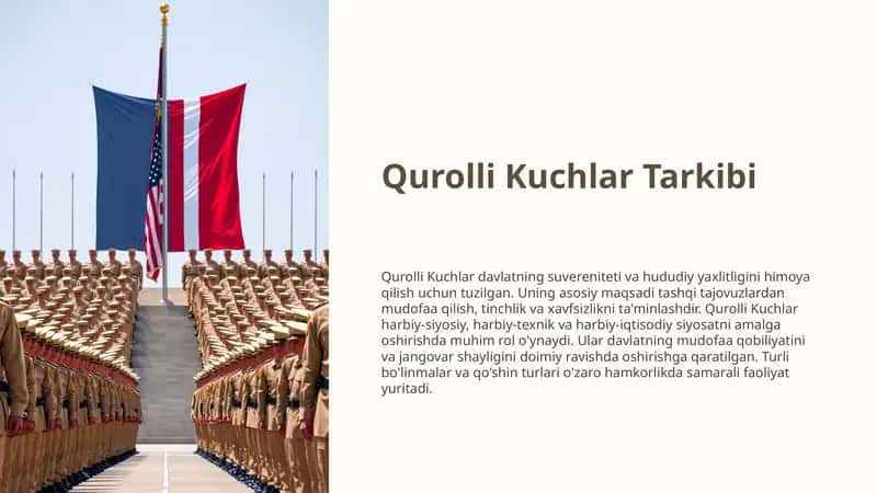 Qurolli kuchlar tarkibi va vazifalari 1