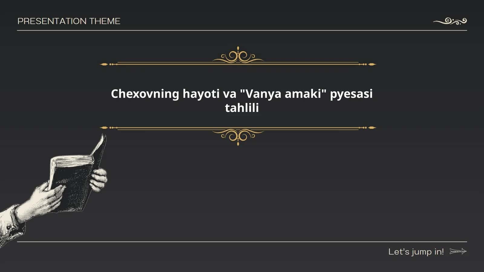 Chexovning hayoti va "Vanya amaki" pyesasi tahlili 1