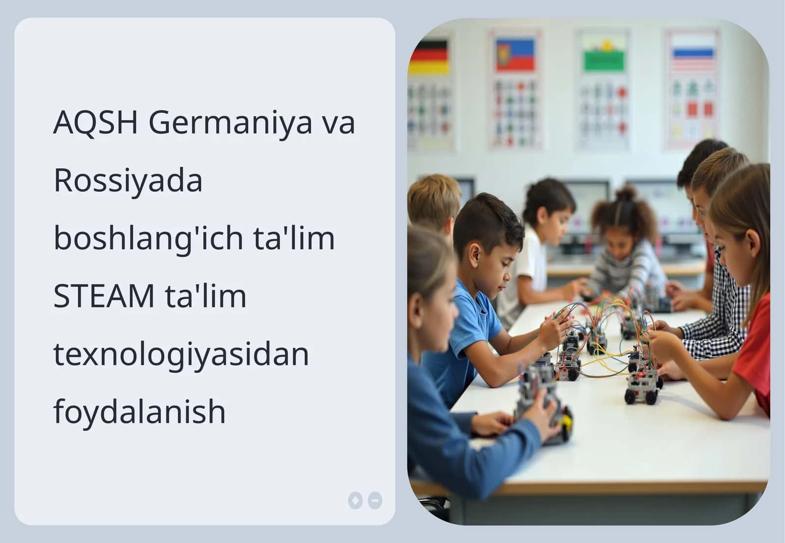 AQSH Germaniya va Rossiyada boshlang'ich ta'lim STEAM ta'lim texnologiyasidan foydalanish 1