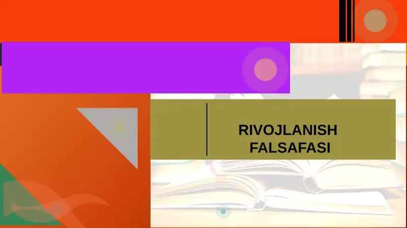 RIVOJLANISH FALSAFASI 1