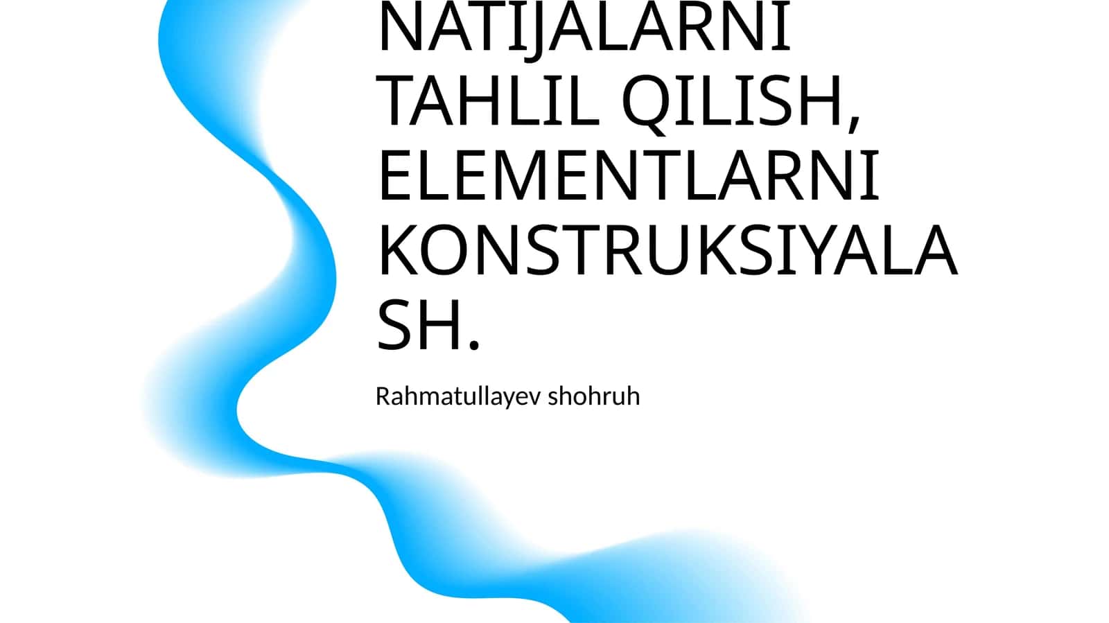 GEOMETRIK SXEMALARI VA TAYANCH SGARTLARI 1