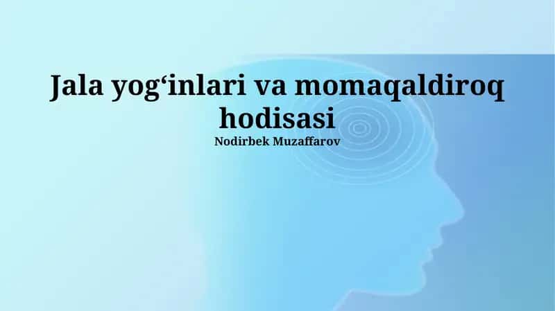 Jala yogʻinlari va momaqaldiroq hodisasi 1