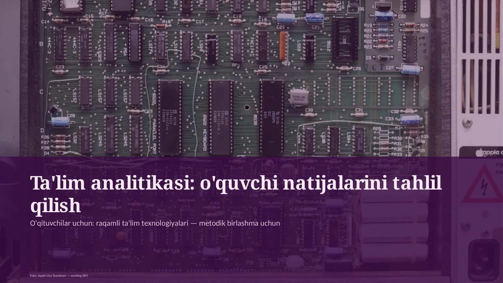 Ta'lim analitikasi: o'quvchi natijalarini tahlil qilish 1