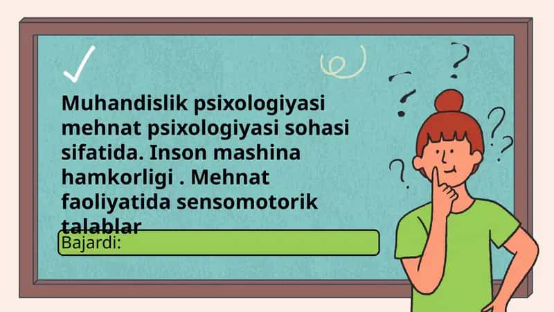 Muhandislik Psixologiyasi 1