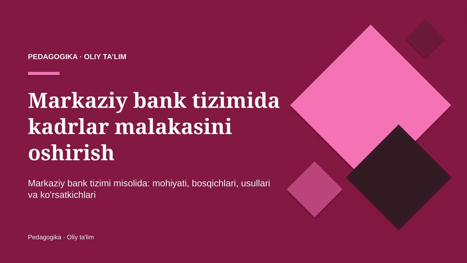 markaziy bank tizimida kadrlar malakasini oshirish 4875 1