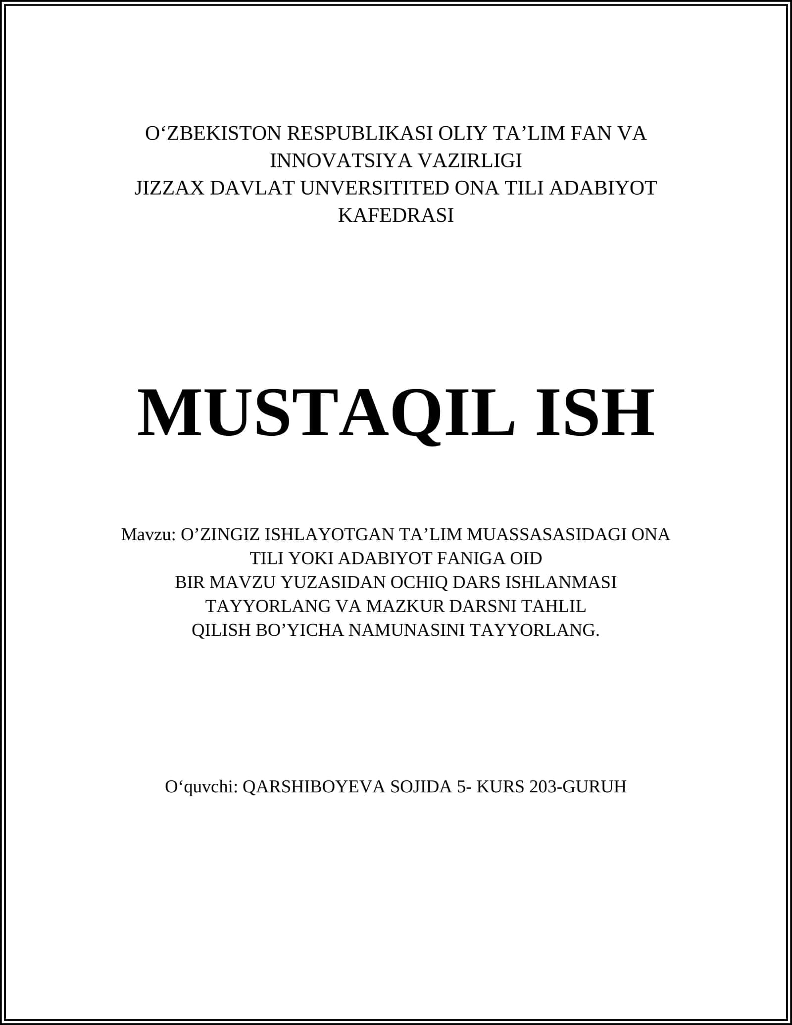 Ona tili fonetikasi va imlo qoidalari 1