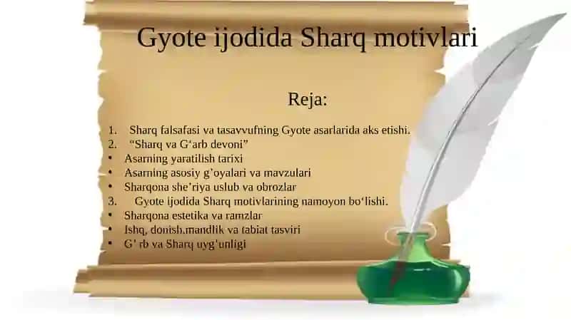 Gyoteijodida Sharq motivlari