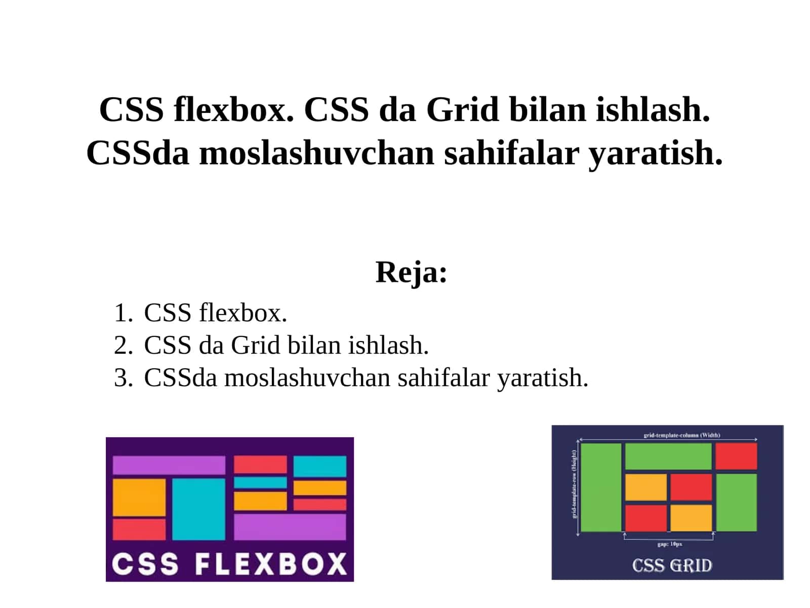CSSda moslashuvchan sahifalar yaratish 1