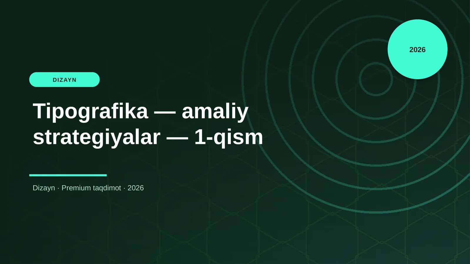 Tipografika — Amaliy Strategiyalar — 1-qism 1