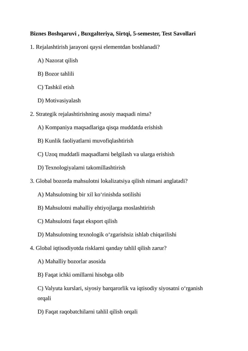 Biznes Boshqaruvi 1