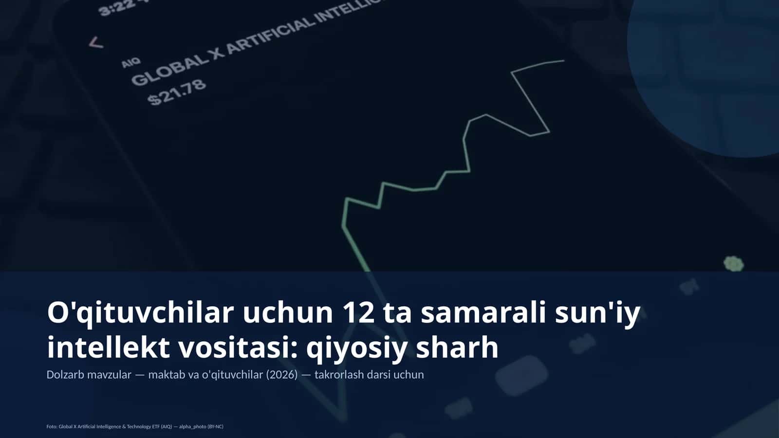 Dolzarb mavzular — maktab va o'qituvchilar (2026) — takrorlash darsi uchun 1