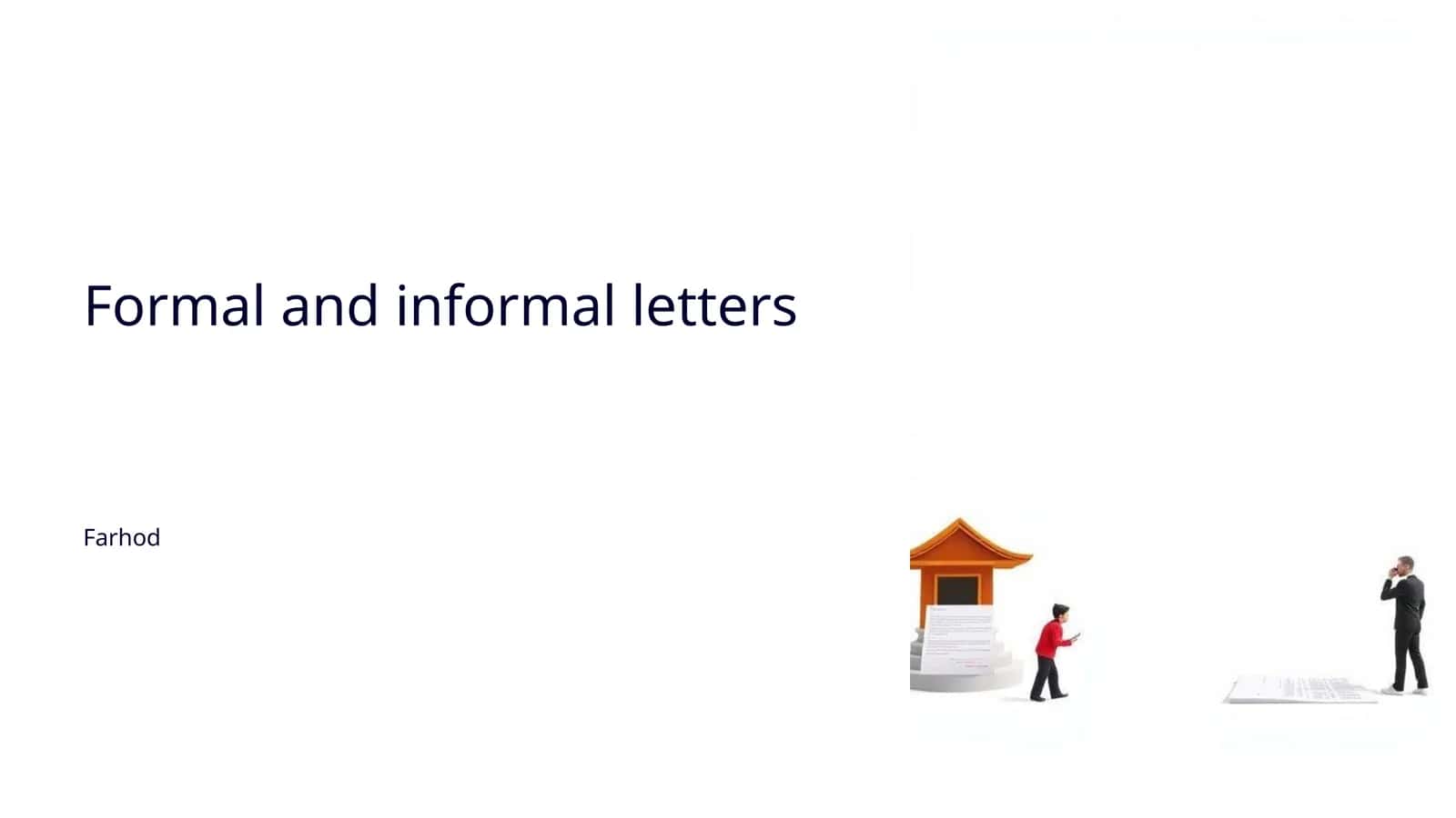 Formal and informal letters 1