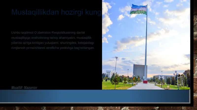 Mustaqillikdan hozirgi kunga 1