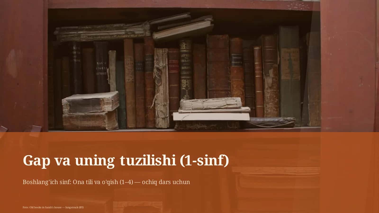 Gap va uning tuzilishi (1-sinf) 1