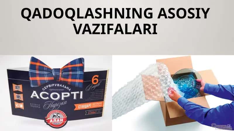 Qadoqlashning asosiy vazifalari 1