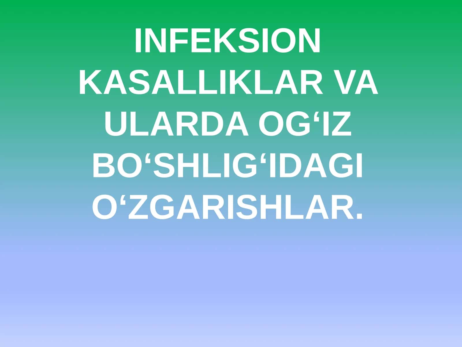 infeksion kasalliklar 1