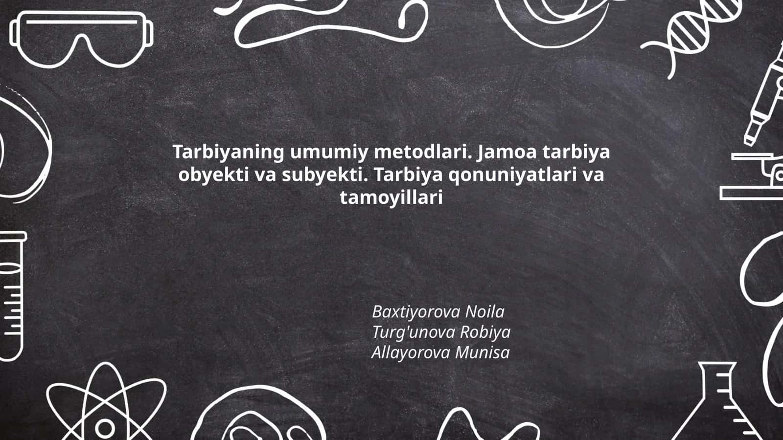 Tarbiyaning Umumiy Metodlari 1