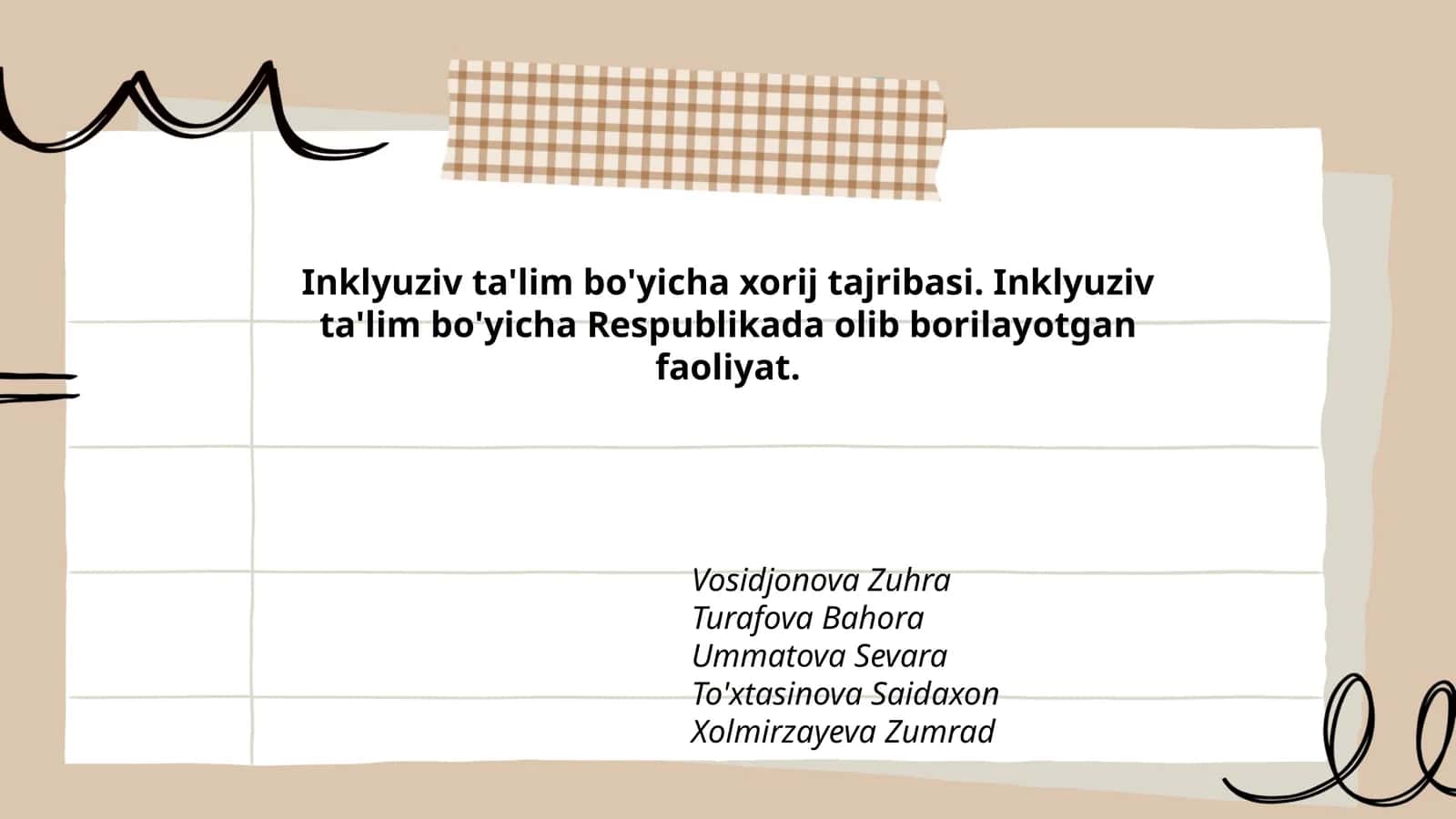 Inklyuziv ta'lim bo'yicha xorij tajribasi 1