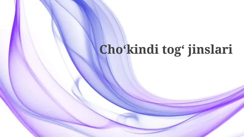 Cho'kinditogʻjinslari 1
