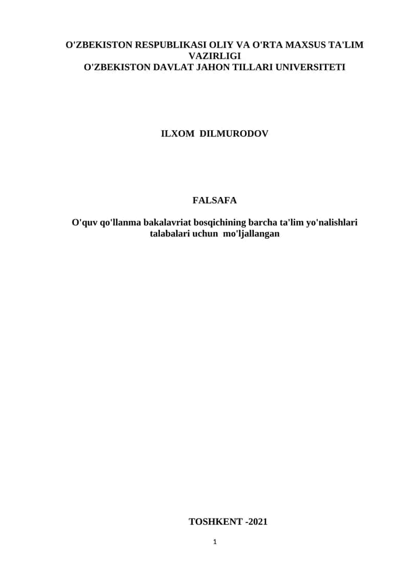 FALSAFA 1